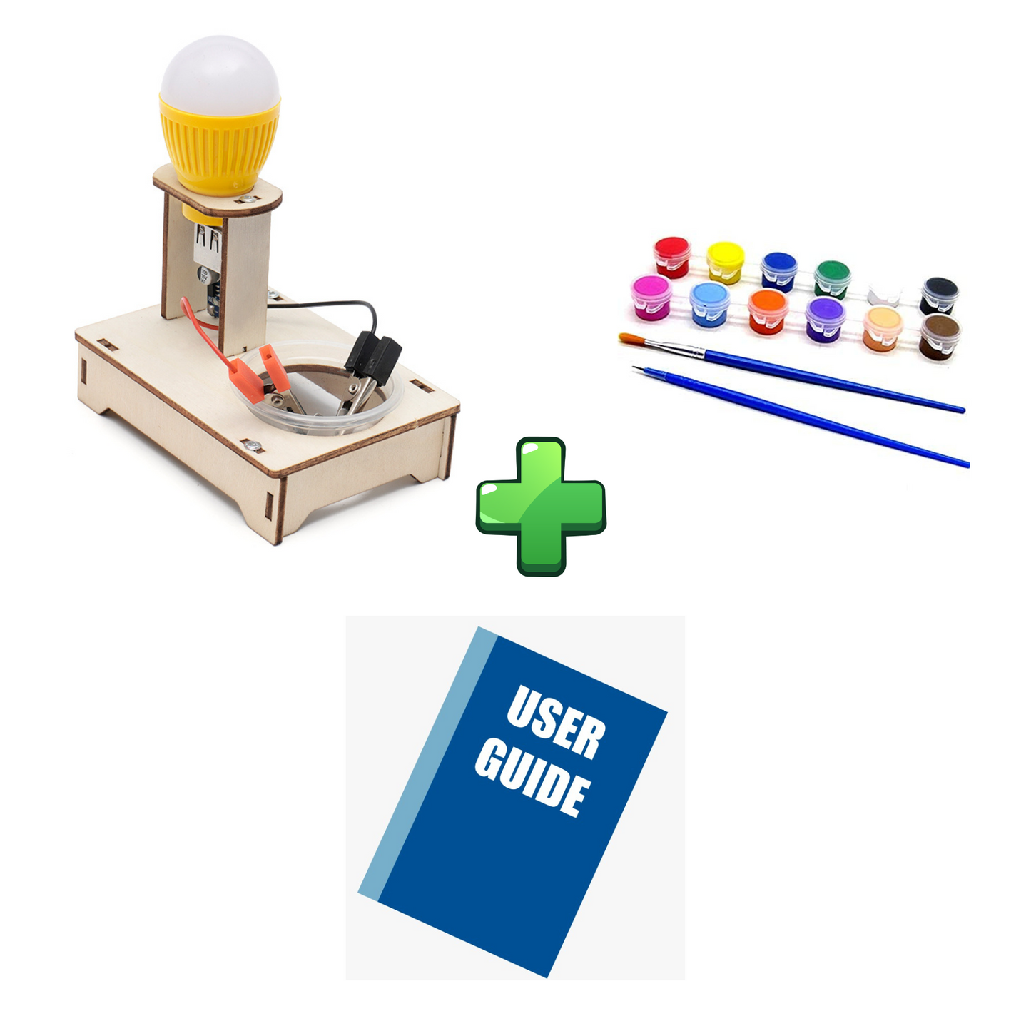 DIY Water Power Generator with Salt STEM Kits Technologia Science Experimental Tool Learning Educational Wooden Puzzle Games