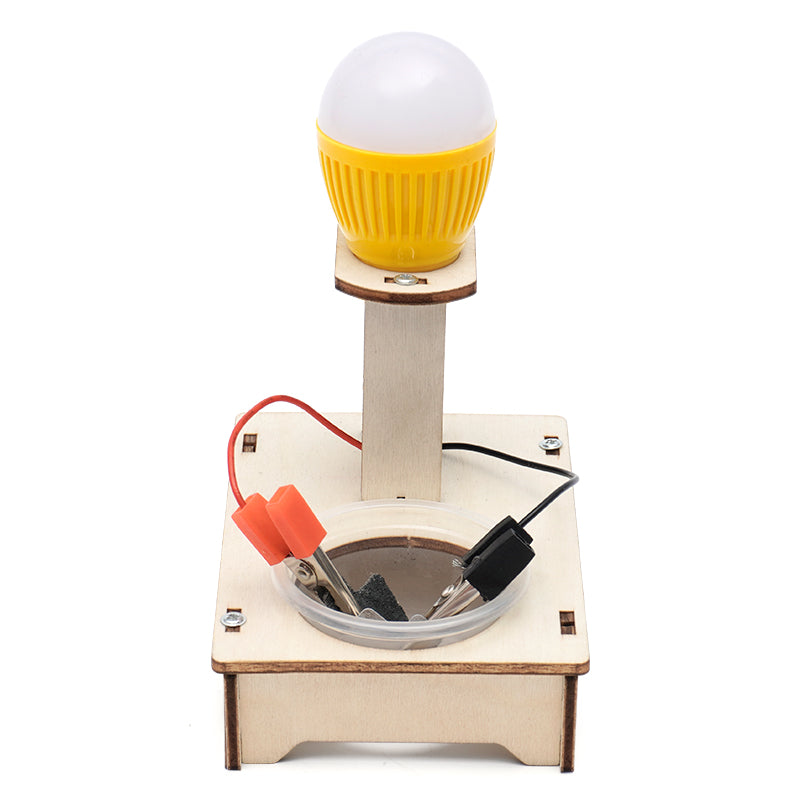 DIY Water Power Generator with Salt STEM Kits Technologia Science Experimental Tool Learning Educational Wooden Puzzle Games