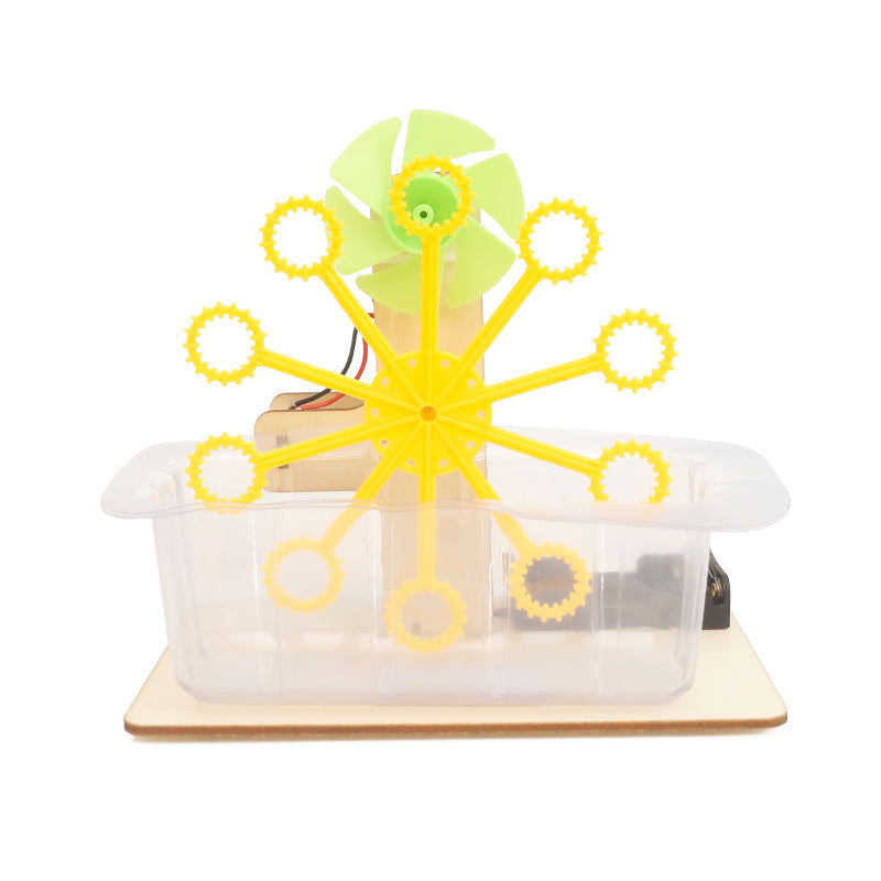 STEM Toys DIY Bubble Machine Assembling Model Material Kits Students Educational Science Experiment Technology Toys for Children