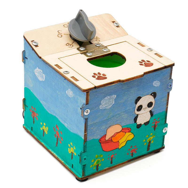 Washing Machine Building Kits Science Projects Experiment Kits Wood Washing Machine Toy for Development Toy