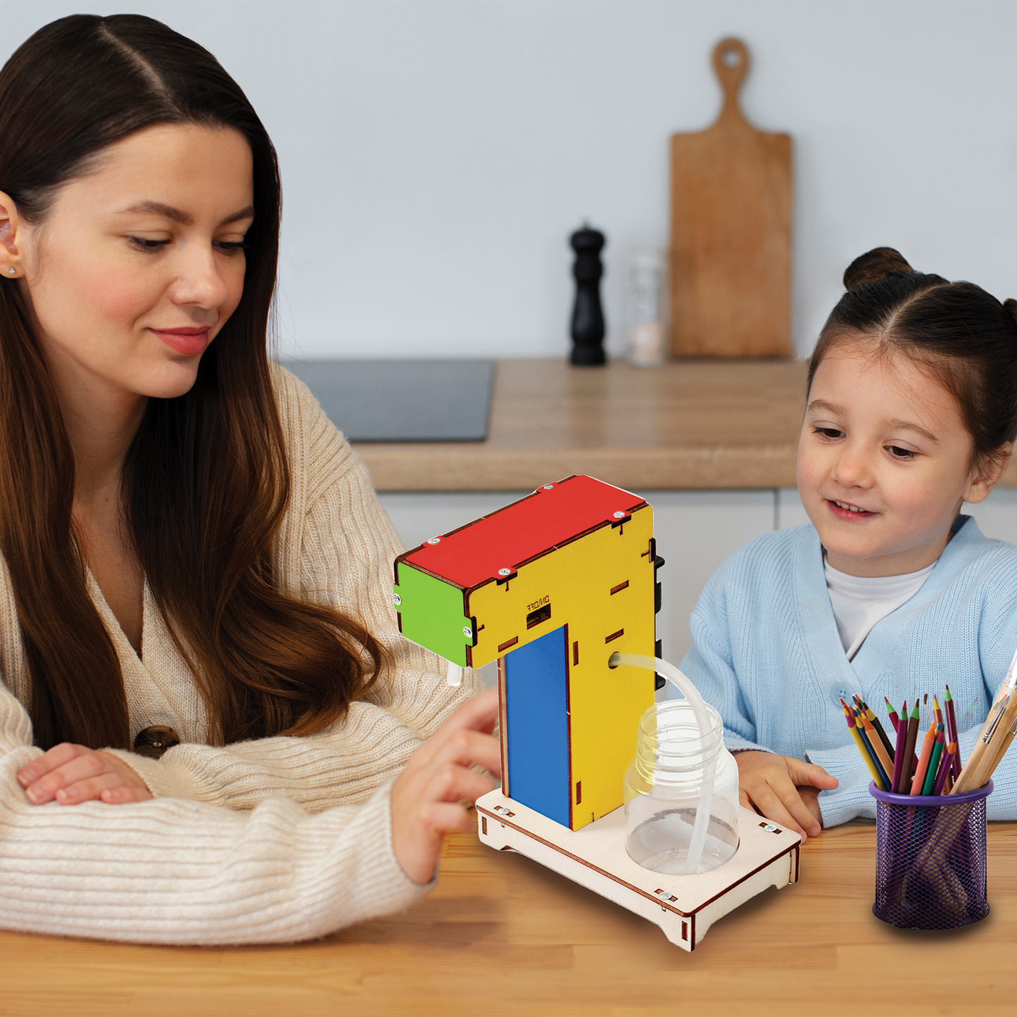 DIY Automatic Induction Foam Hand Washing Model Science Toys Physics Experimental Tool Kit Educational Toys School Supply