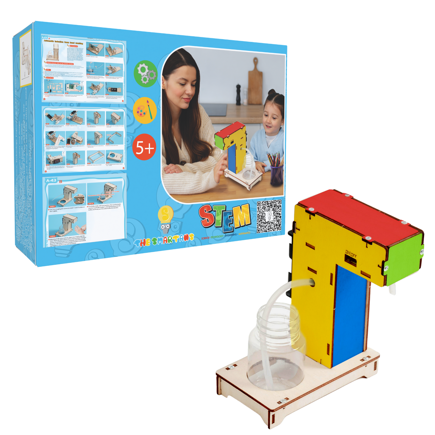 DIY Automatic Induction Foam Hand Washing Model Science Toys Physics Experimental Tool Kit Educational Toys School Supply