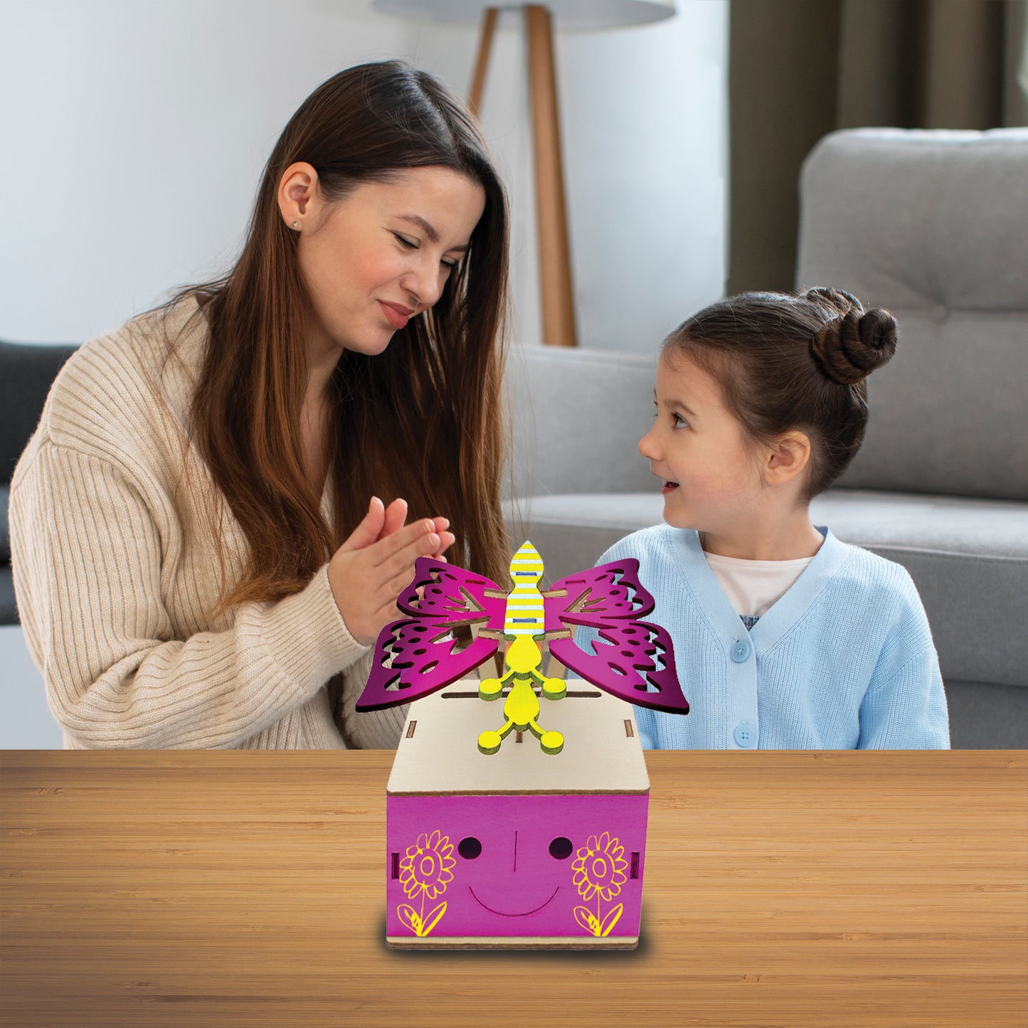 DIY Wooden Electric Butterfly Flying Children's Gear Transmission Mechanical Technology Scientific STEM Home School Education