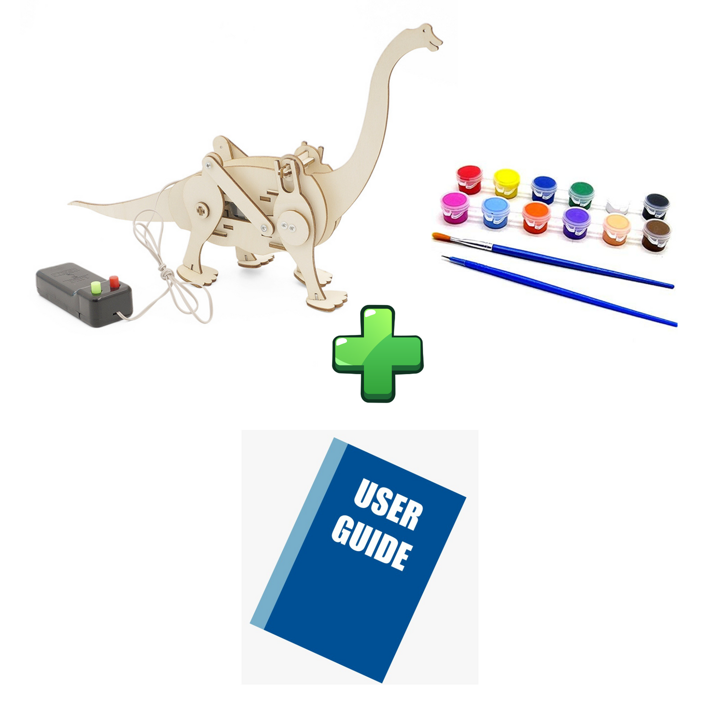 DIY Dinosaur Robot ā 3D Wooden STEM Kit Educational Science Building STEM