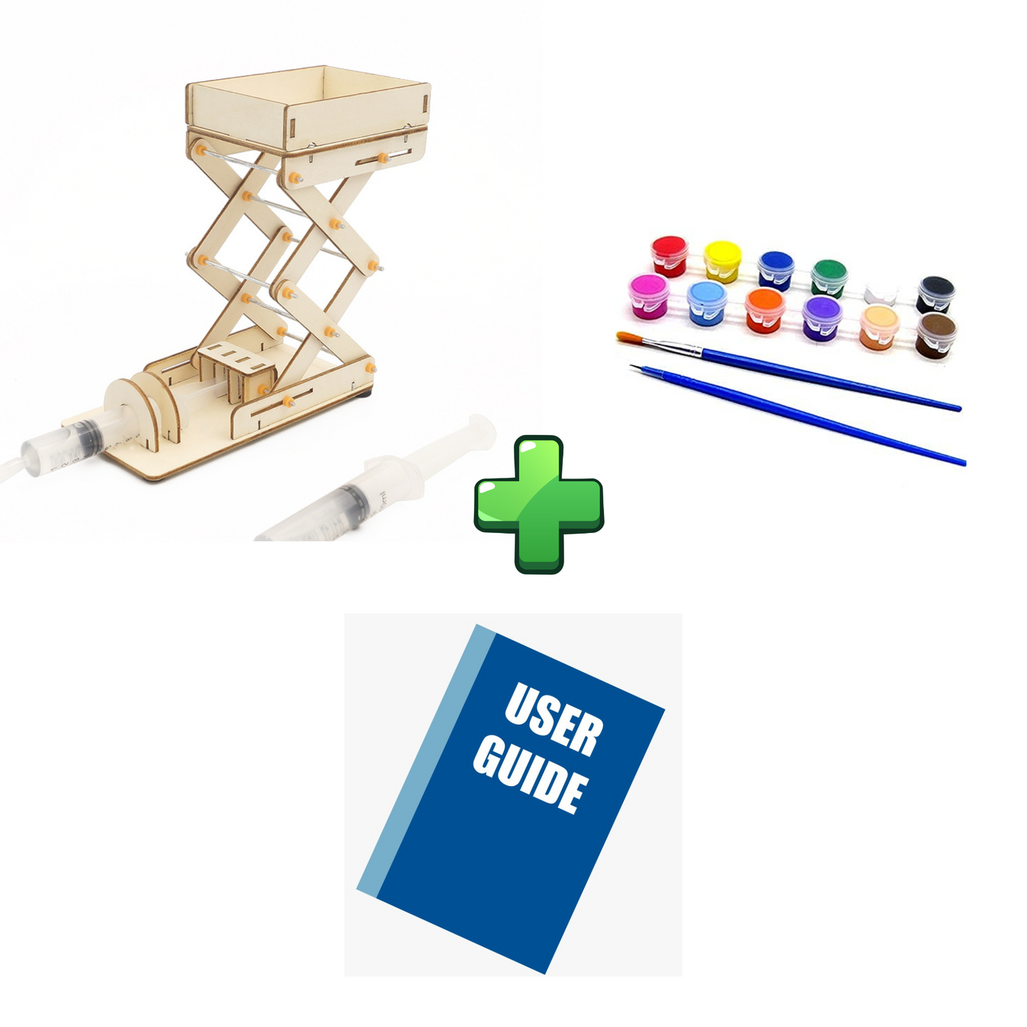 DIY Hydraulic Elevator Platform Model Children Technologia Science Toys Experimental Tool STEM Kit Learning Educational for Kids