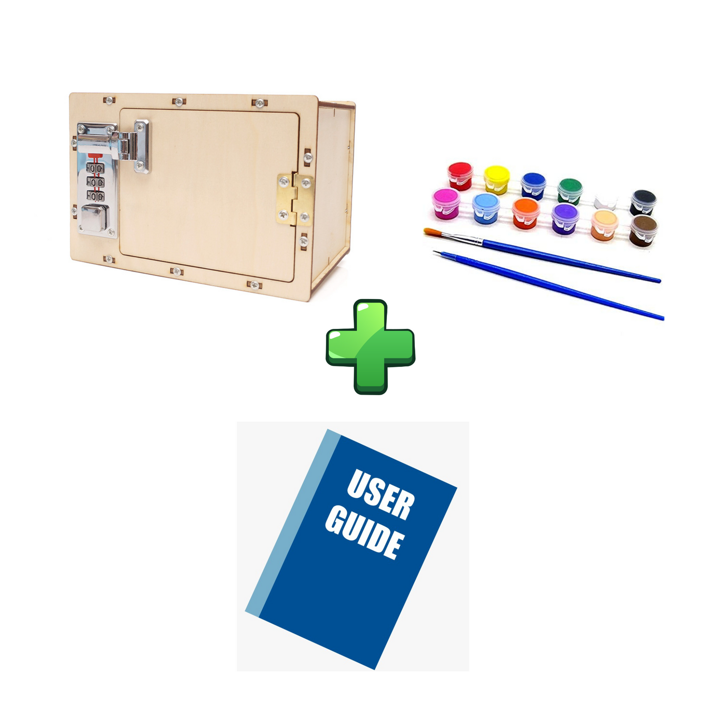 DIY Wooden Password Box for Kids Assembling Code Box Science School Projects Experiment Kits Science Toys STEM Educational Toys