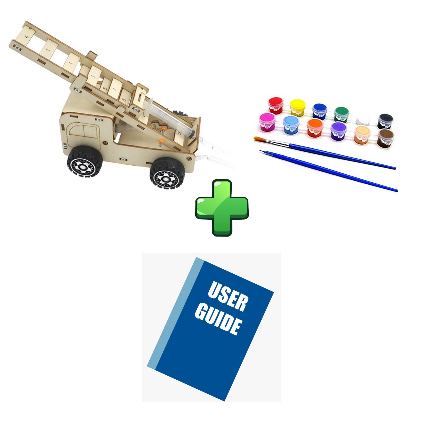 DIY Fire Truck Aerial Ladder Model Science Toys Children Technologia STEM Kit Experimental Tool Kit Learning Educational for Kid
