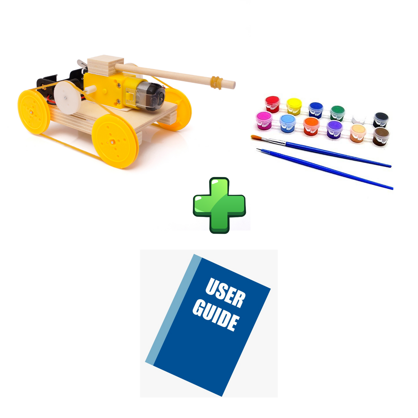 DIY Small Electric Tank STEM Toys Technology Science Experimental Tool Kit Learning Educational Wooden Puzzle Games for Kids