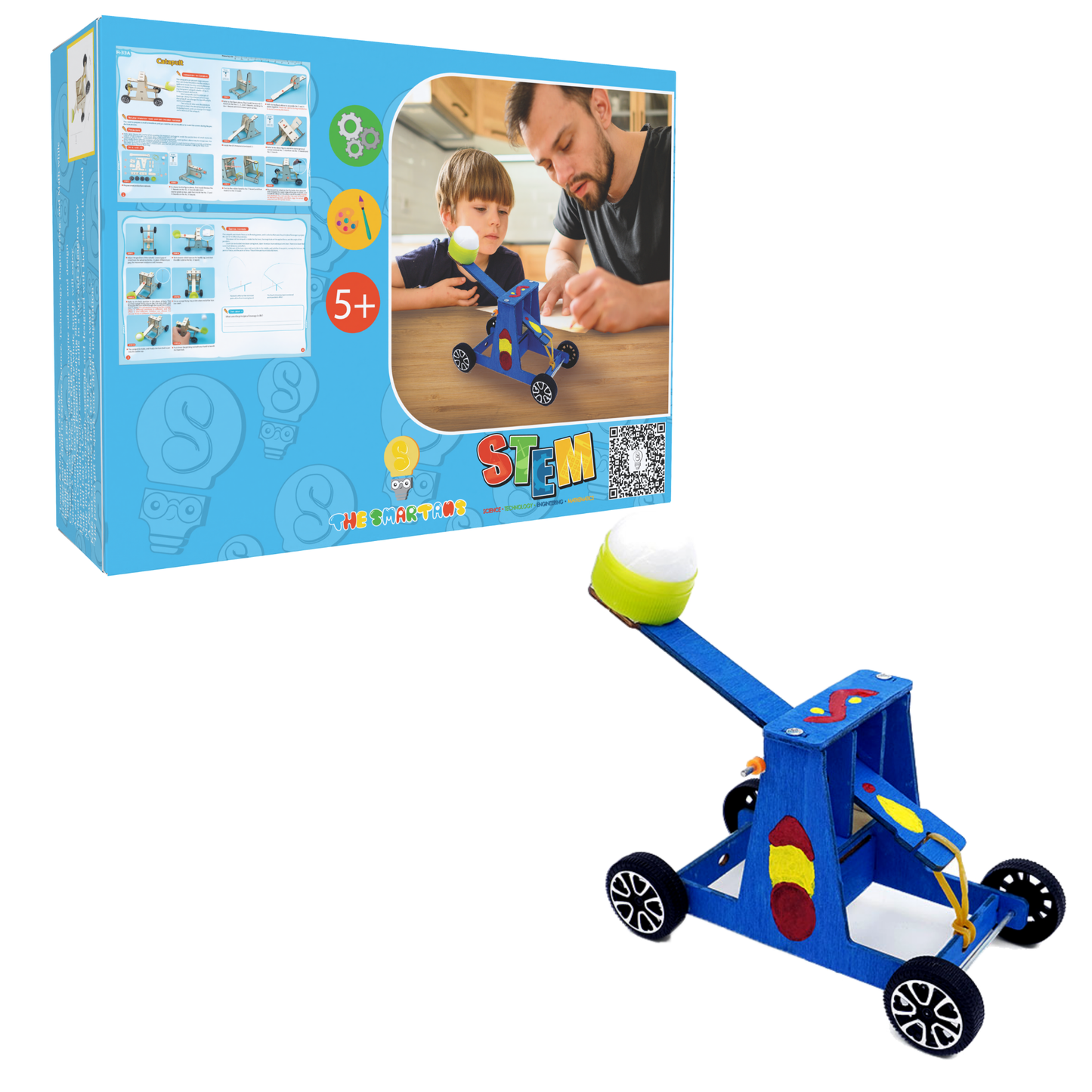 STEM Toys Science Tecnologia DIY Stone Thrower Model Toy Physical Teaching Aid Kid Child Experienment Tools