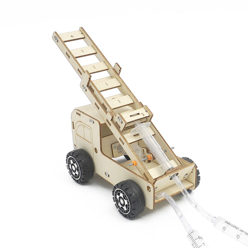 DIY Fire Truck Aerial Ladder Model Science Toys Children Technologia STEM Kit Experimental Tool Kit Learning Educational for Kid