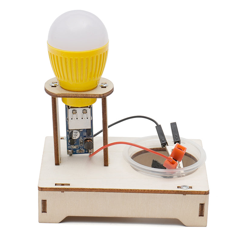 DIY Water Power Generator with Salt STEM Kits Technologia Science Experimental Tool Learning Educational Wooden Puzzle Games