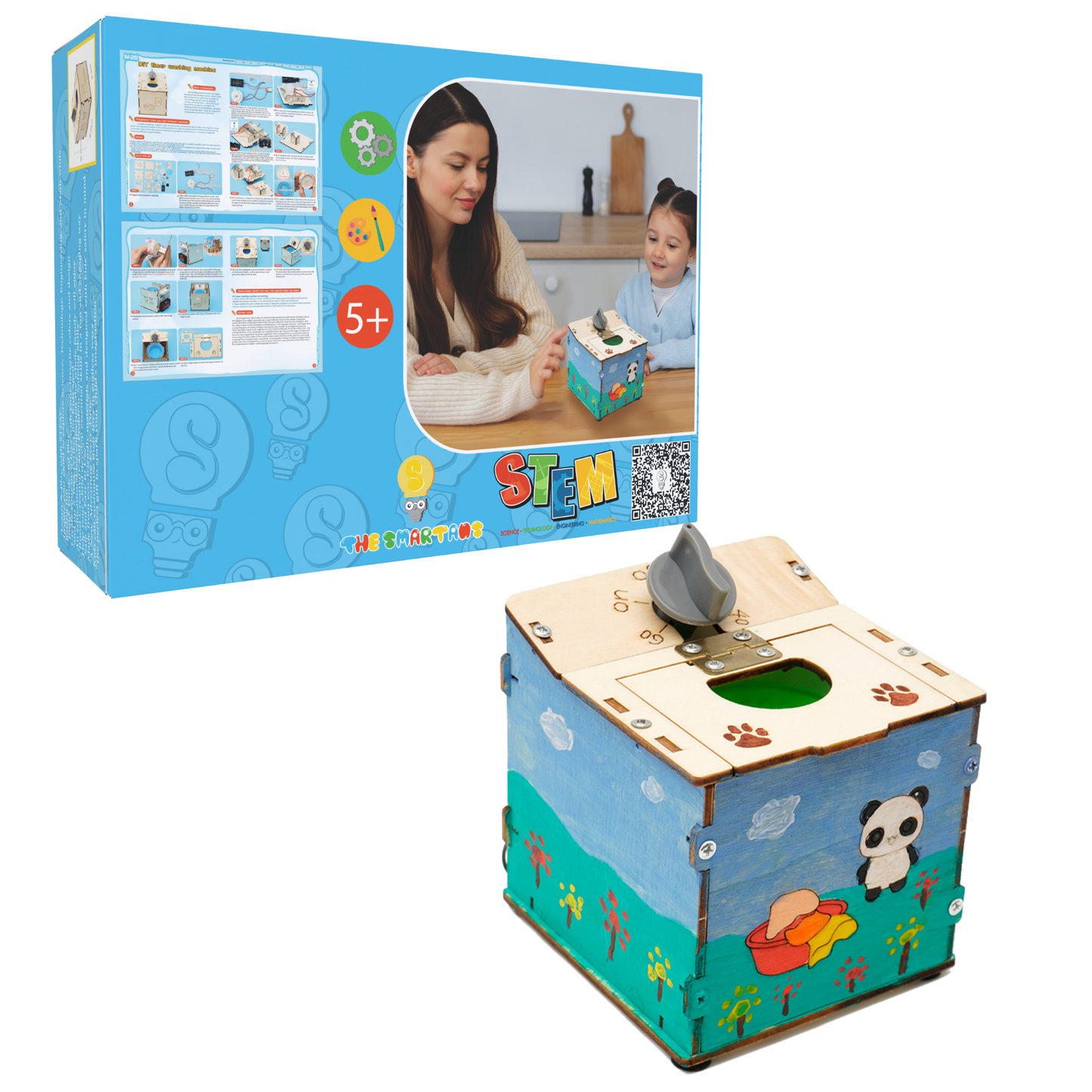 Washing Machine Building Kits Science Projects Experiment Kits Wood Washing Machine Toy for Development Toy