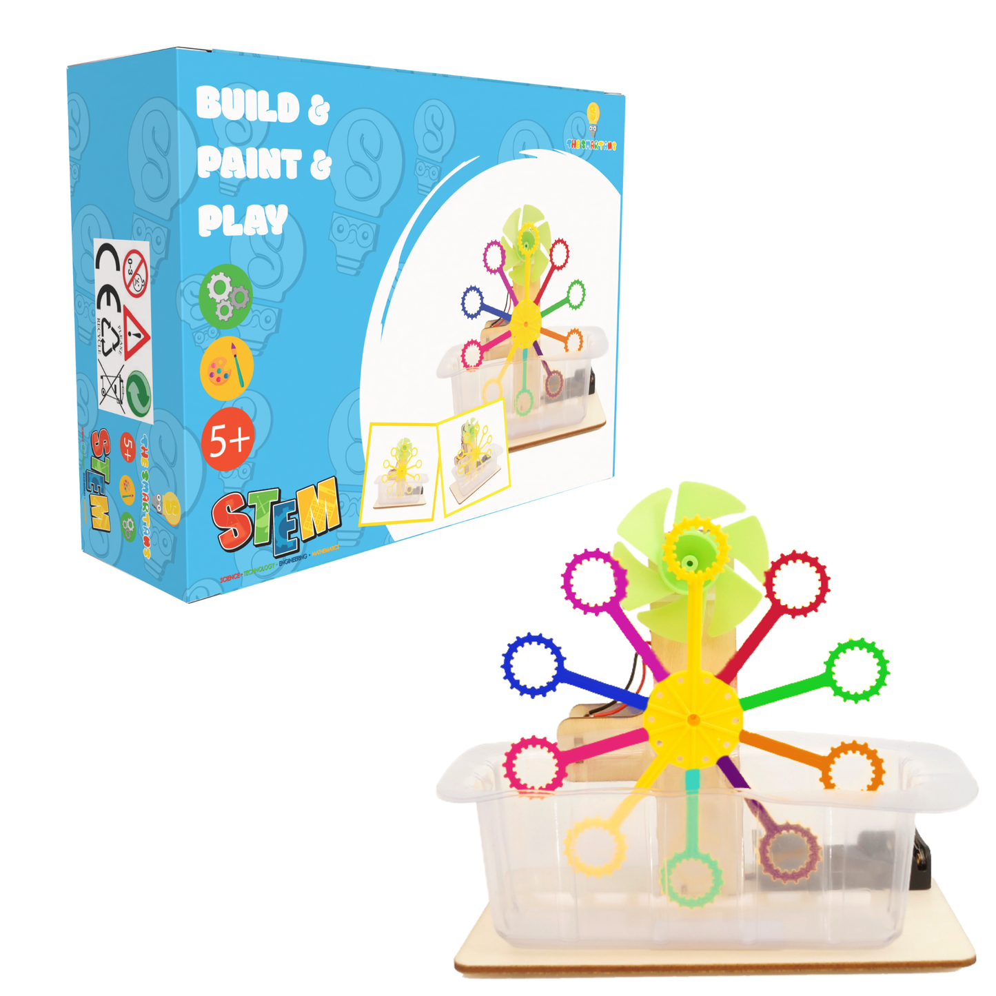 STEM Toys DIY Bubble Machine Assembling Model Material Kits Students Educational Science Experiment Technology Toys for Children