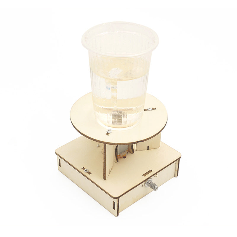 DIY Electric Science Toys Water Tornado Swirl Maker Wooden Puzzle Creative Novelty Science Experiment Project Gifts for Children