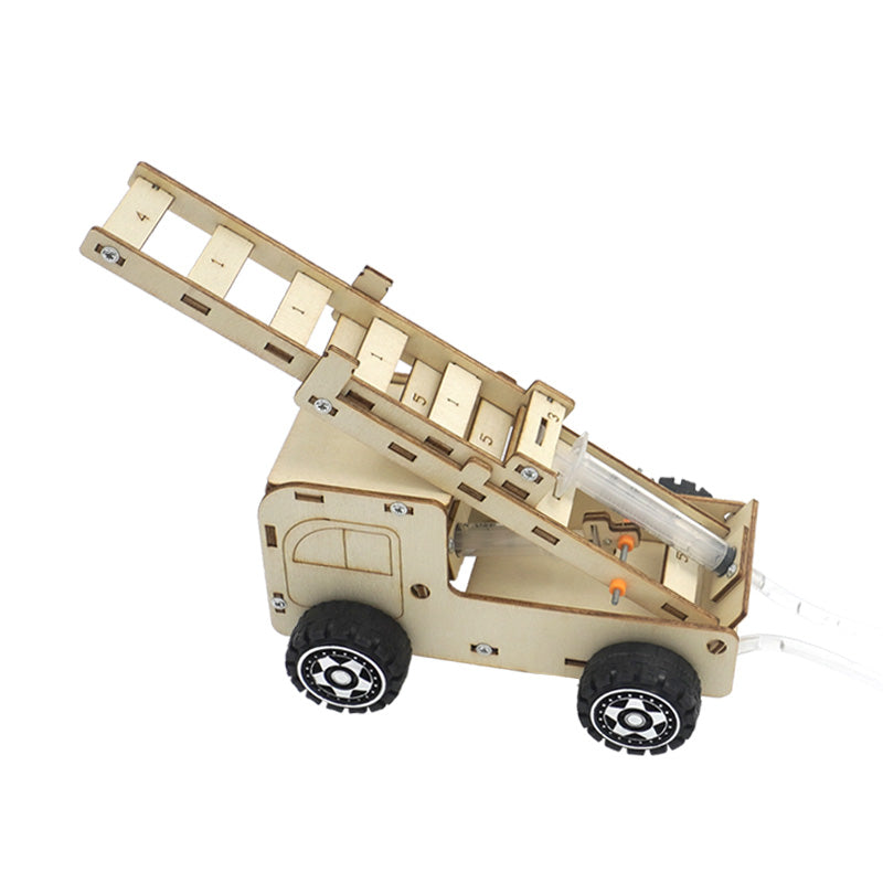 DIY Fire Truck Aerial Ladder Model Science Toys Children Technologia STEM Kit Experimental Tool Kit Learning Educational for Kid
