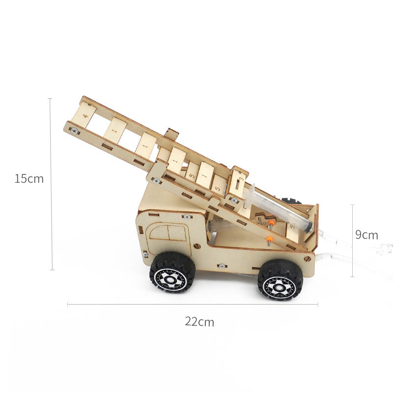 DIY Fire Truck Aerial Ladder Model Science Toys Children Technologia STEM Kit Experimental Tool Kit Learning Educational for Kid