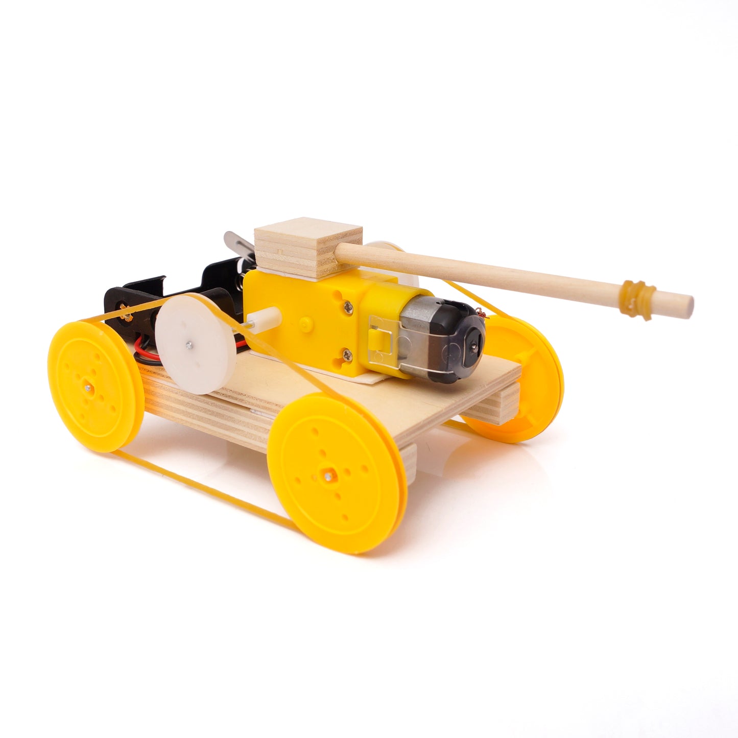 DIY Small Electric Tank STEM Toys Technology Science Experimental Tool Kit Learning Educational Wooden Puzzle Games for Kids