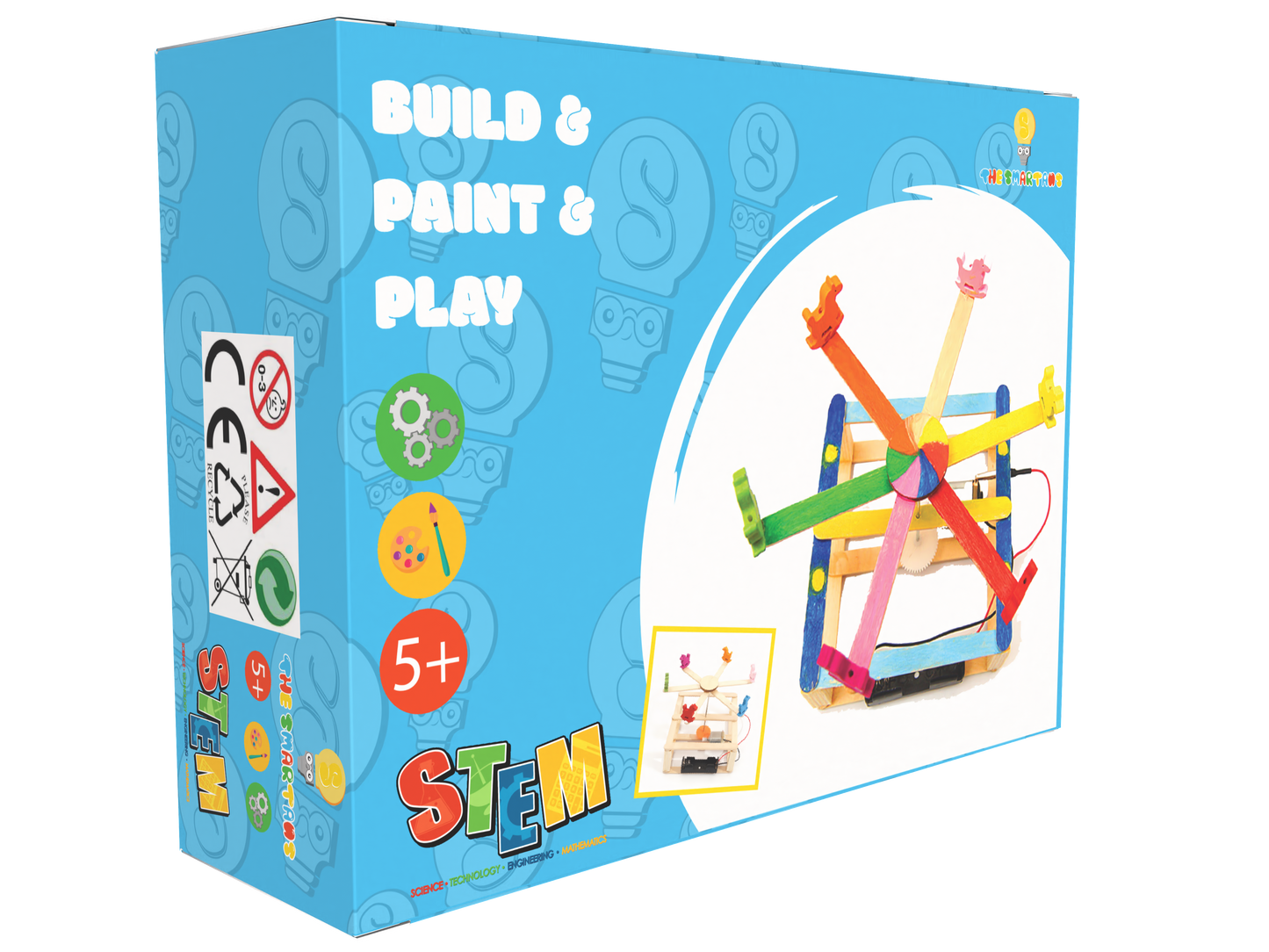 Hand Made DIY Toys Wooden Model Carousel Horse Science Experiment Kit STEM Toys Technology Puzzle For Kids Homeschool Education