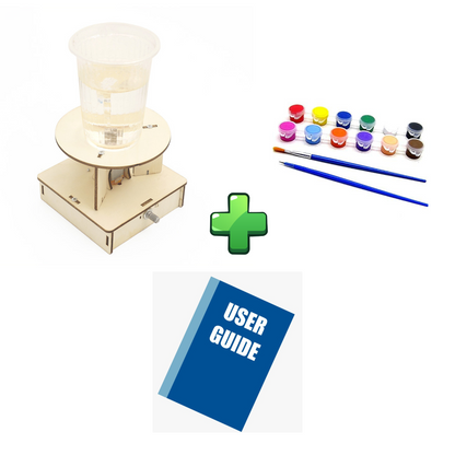 DIY Electric Science Toys Water Tornado Swirl Maker Wooden Puzzle Creative Novelty Science Experiment Project Gifts for Children