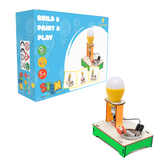 DIY Water Power Generator with Salt STEM Kits Technologia Science Experimental Tool Learning Educational Wooden Puzzle Games