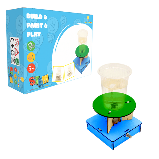 DIY Electric Science Toys Water Tornado Swirl Maker Wooden Puzzle Creative Novelty Science Experiment Project Gifts for Children