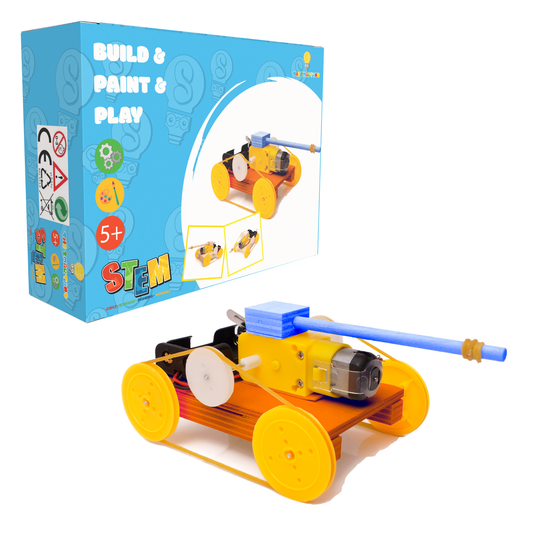 DIY Small Electric Tank STEM Toys Technology Science Experimental Tool Kit Learning Educational Wooden Puzzle Games for Kids
