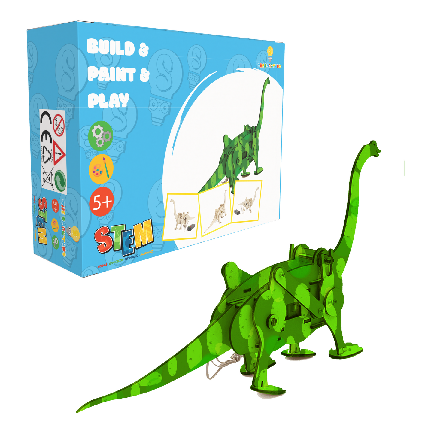 DIY Dinosaur Robot – 3D Wooden STEM Kit Educational Science Building STEM