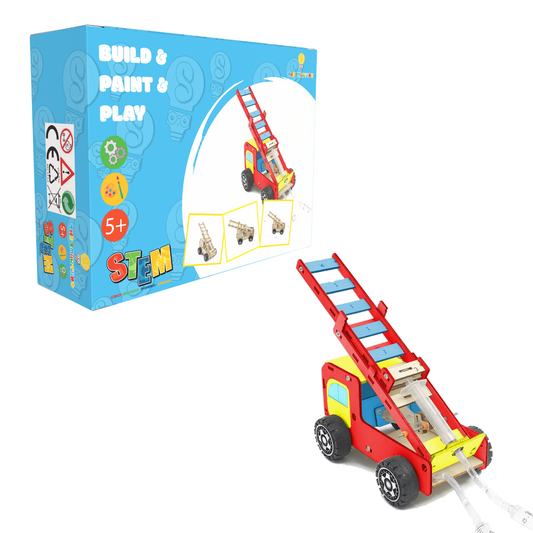 DIY Fire Truck Aerial Ladder Model Science Toys Children Technologia STEM Kit Experimental Tool Kit Learning Educational for Kid