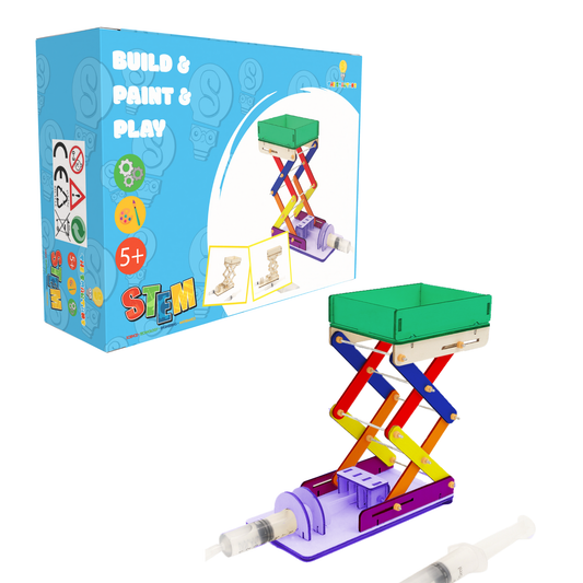 DIY Hydraulic Elevator Platform Model Children Technologia Science Toys Experimental Tool STEM Kit Learning Educational for Kids