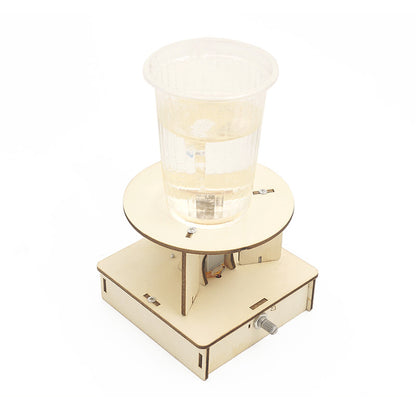 DIY Electric Science Toys Water Tornado Swirl Maker Wooden Puzzle Creative Novelty Science Experiment Project Gifts for Children