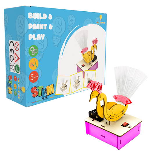 DIY Peacock Fiber Light Kids Science Toys Teenager Assembled Electric STEM Kit Experiment Teaching Material for Kids Educational
