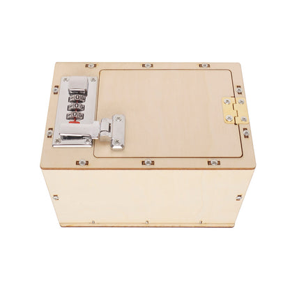 DIY Wooden Password Box for Kids Assembling Code Box Science School Projects Experiment Kits Science Toys STEM Educational Toys