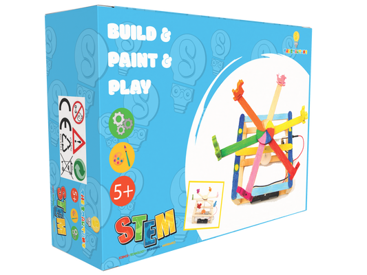 Hand Made DIY Toys Wooden Model Carousel Horse Science Experiment Kit STEM Toys Technology Puzzle For Kids Homeschool Education