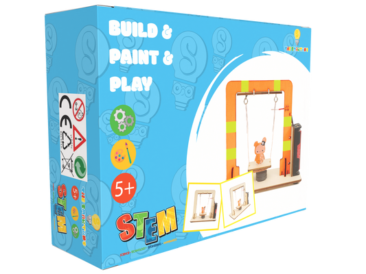DIY Electromagnetic Swing Model STEM Kit Children Technologia Science Toys School Experimental Tool Kit Learning Education Kids